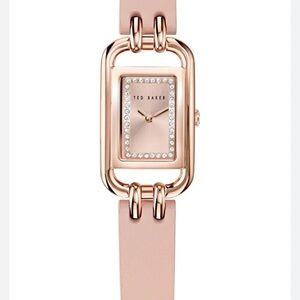 Ted Baker London Iconic Leather Strap Watch, 8mm x 12mm